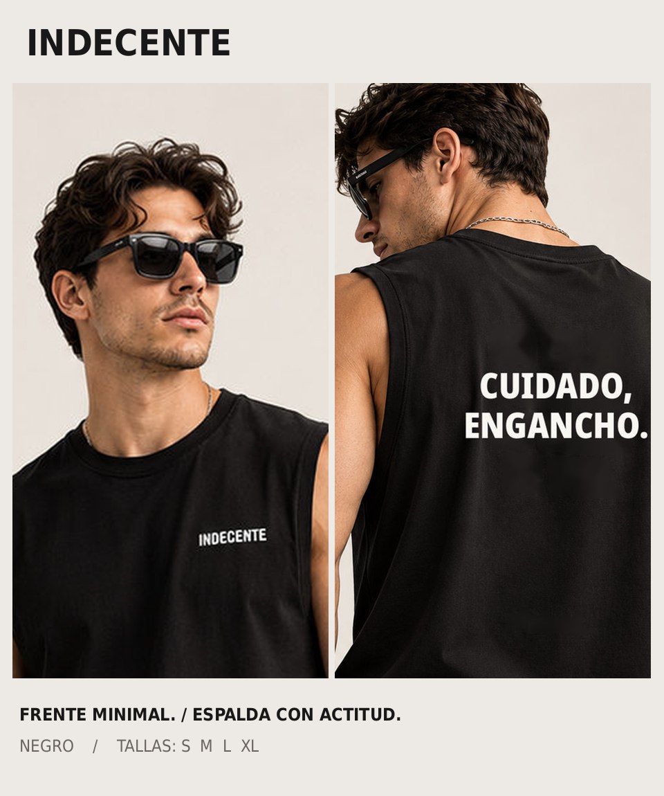 Polo manga cero hombre | Cuidado, engancho | INDECENTE — foto 4