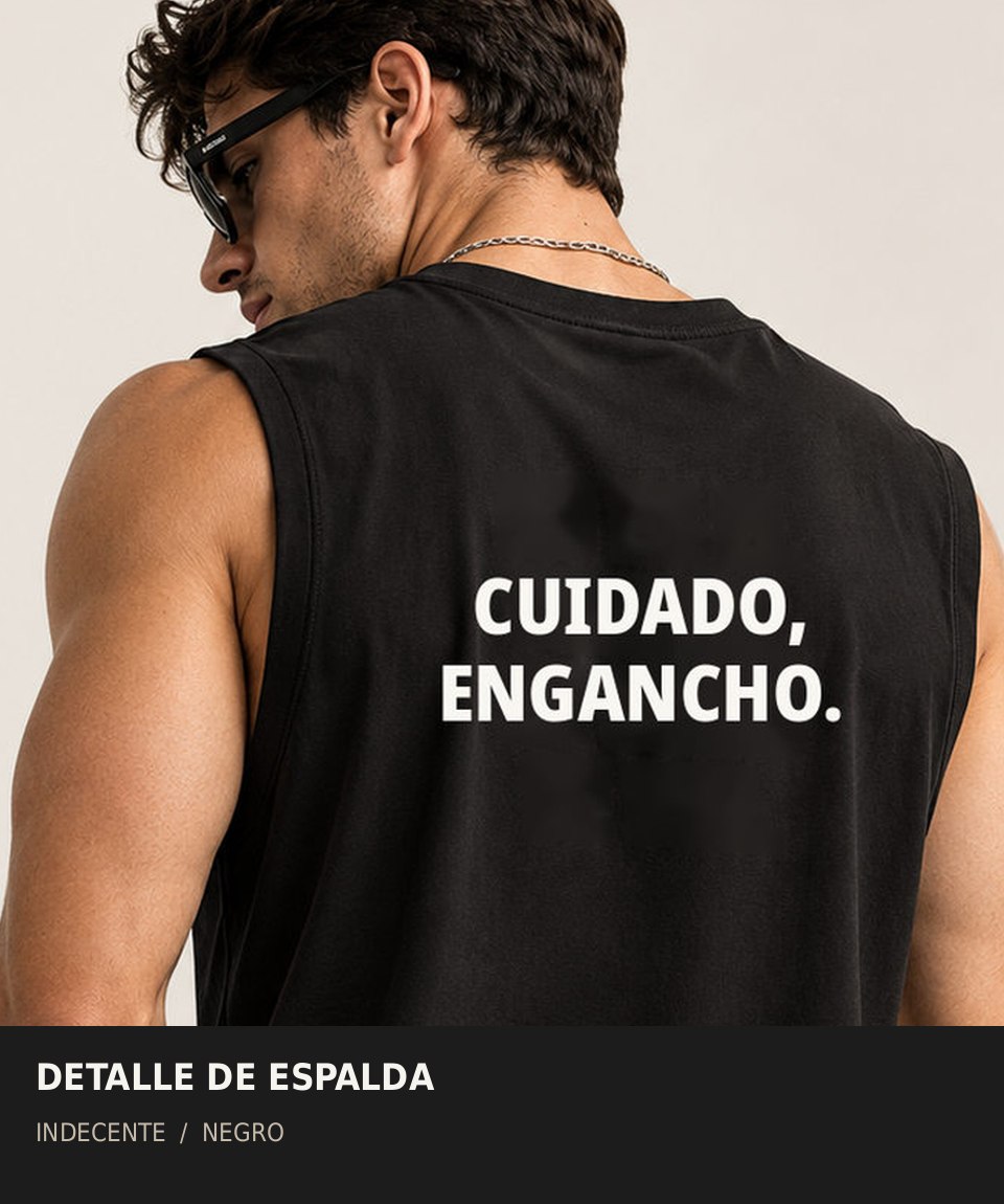 Polo manga cero hombre | Cuidado, engancho | INDECENTE — foto 5