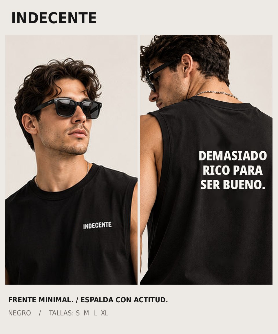 Polo manga cero hombre | Demasiado rico | INDECENTE — foto 4