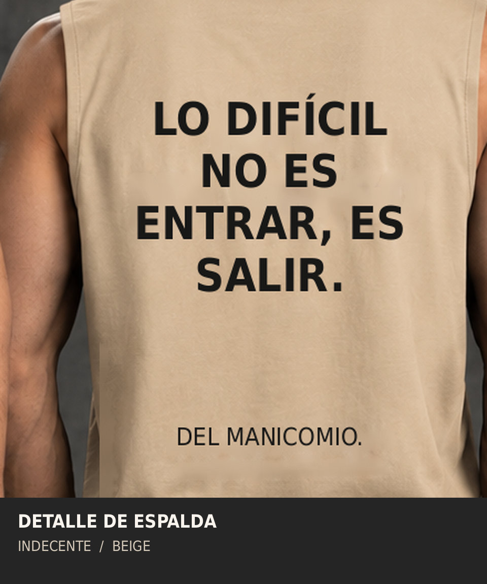 Polo manga cero hombre | Lo difícil no es entrar | INDECENTE — foto 10