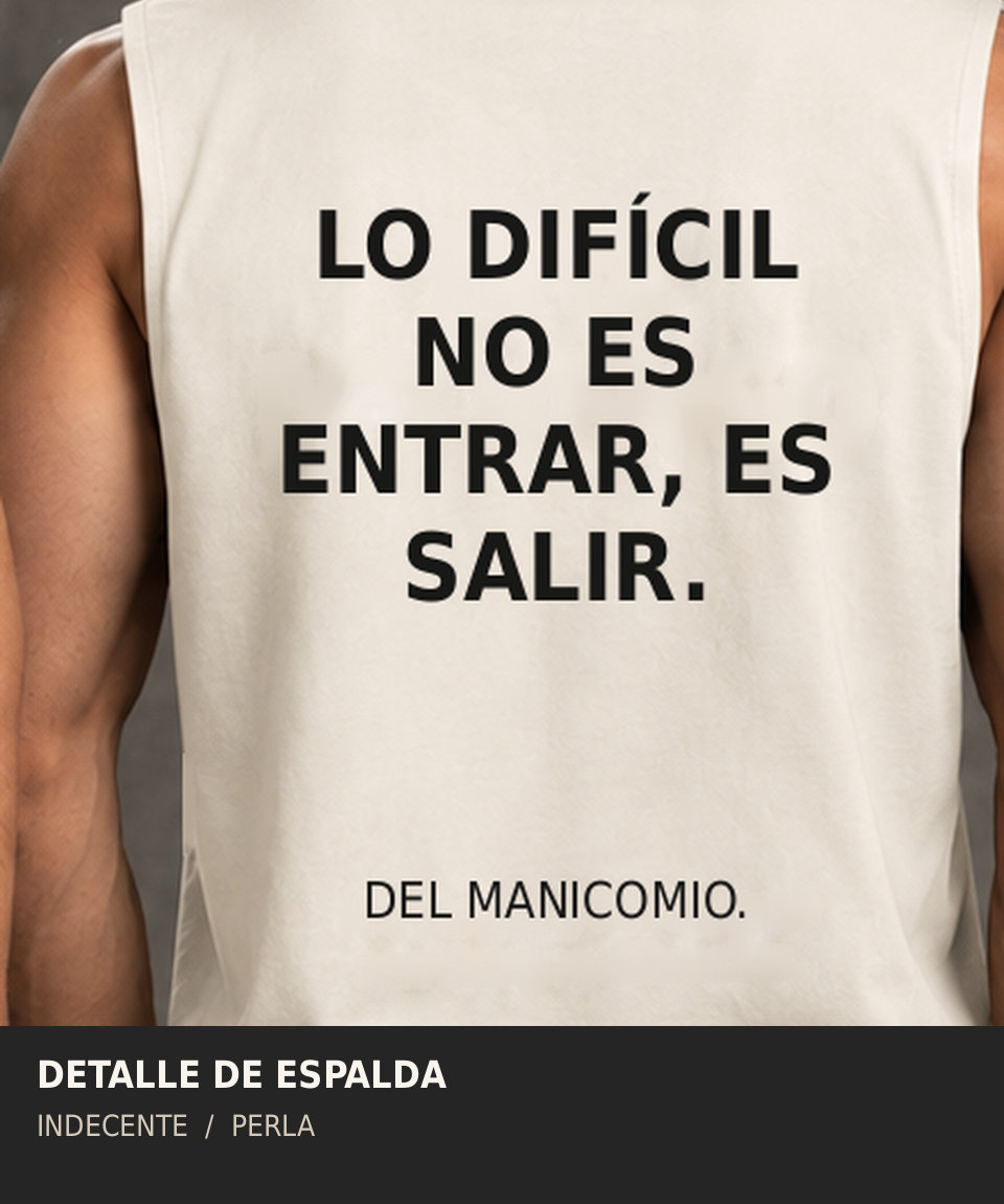Polo manga cero hombre | Lo difícil no es entrar | INDECENTE — foto 15