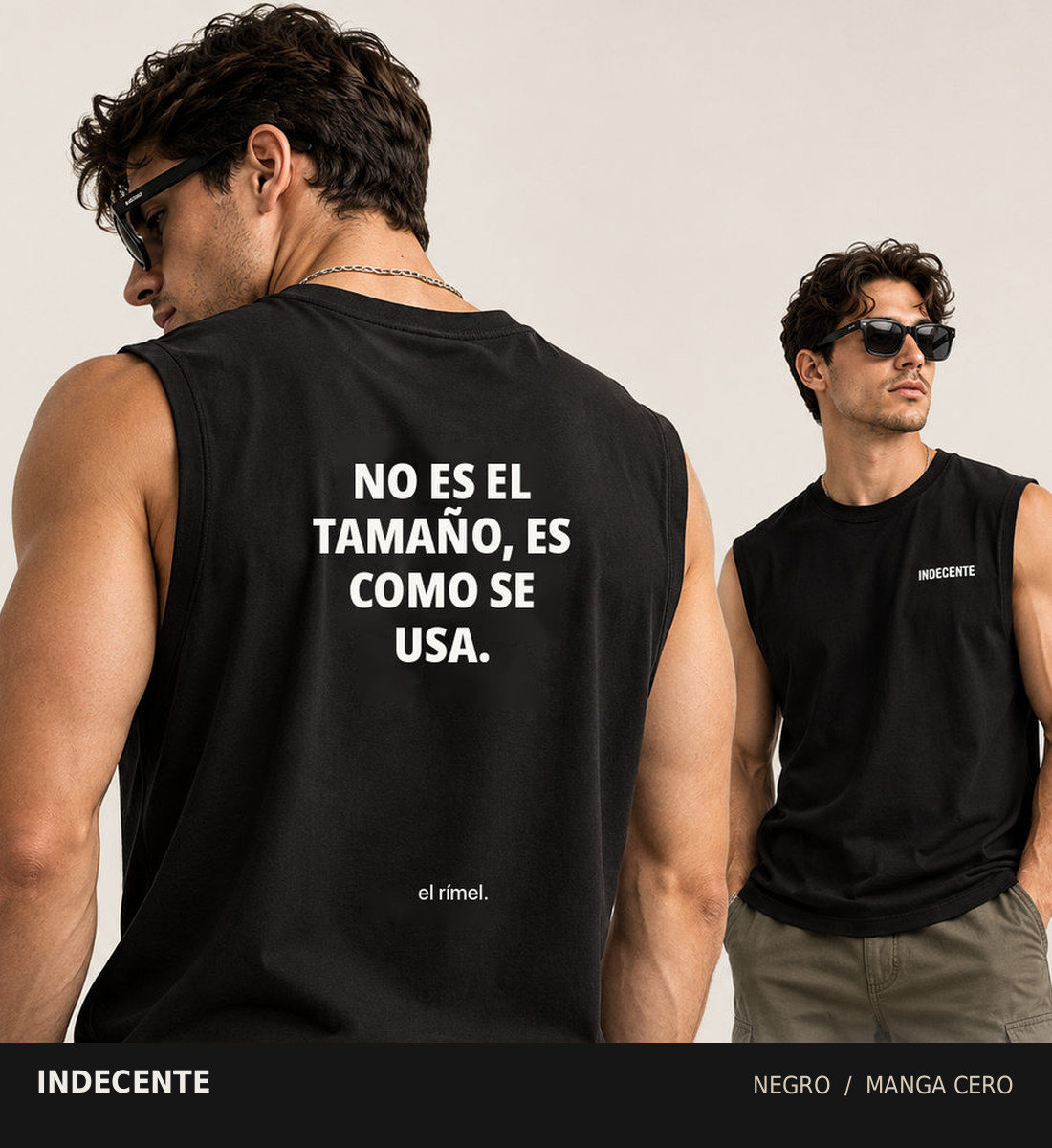 Polo manga cero hombre | No es el tamaño | INDECENTE