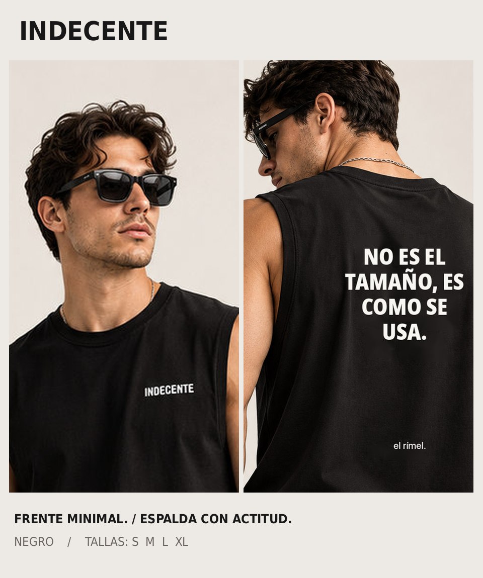 Polo manga cero hombre | No es el tamaño | INDECENTE — foto 4