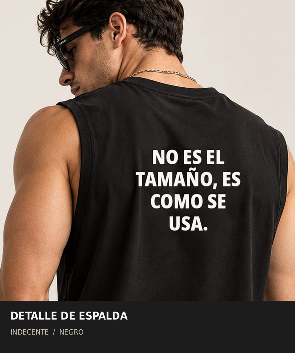 Polo manga cero hombre | No es el tamaño | INDECENTE — foto 5