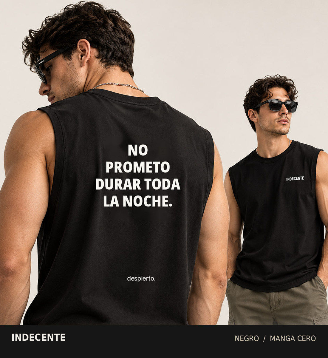 Polo manga cero hombre | No prometo durar | INDECENTE