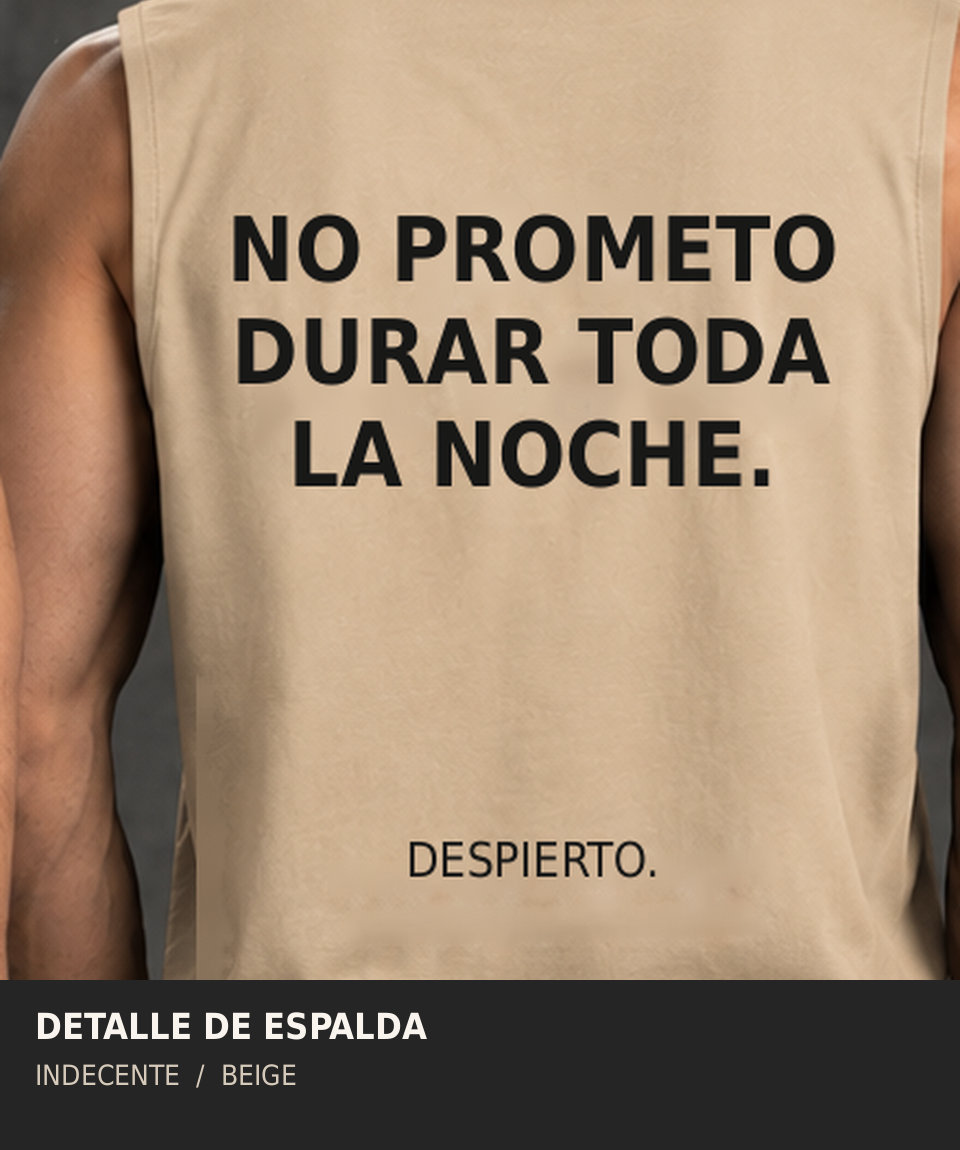 Polo manga cero hombre | No prometo durar | INDECENTE — foto 10