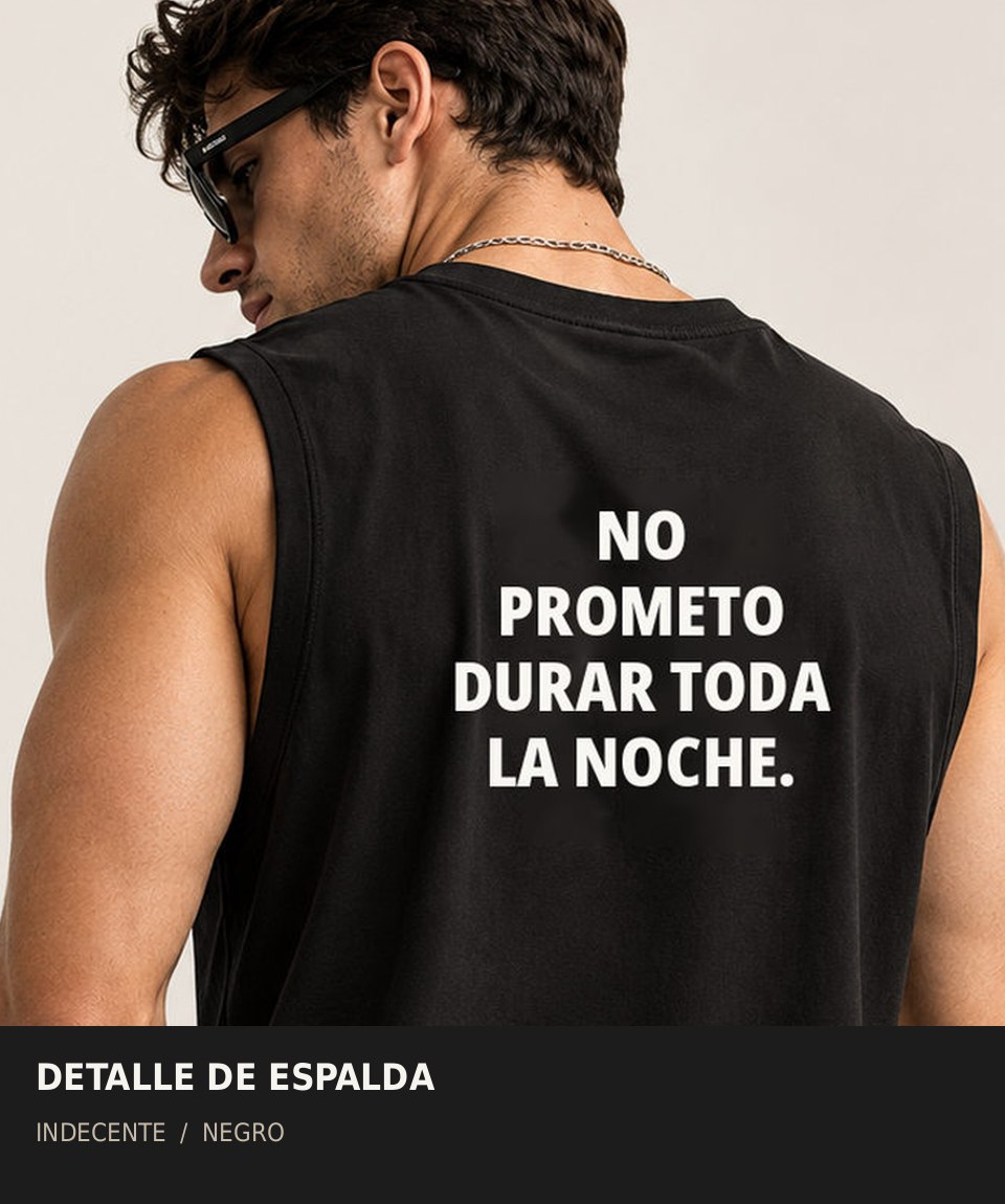 Polo manga cero hombre | No prometo durar | INDECENTE — foto 5