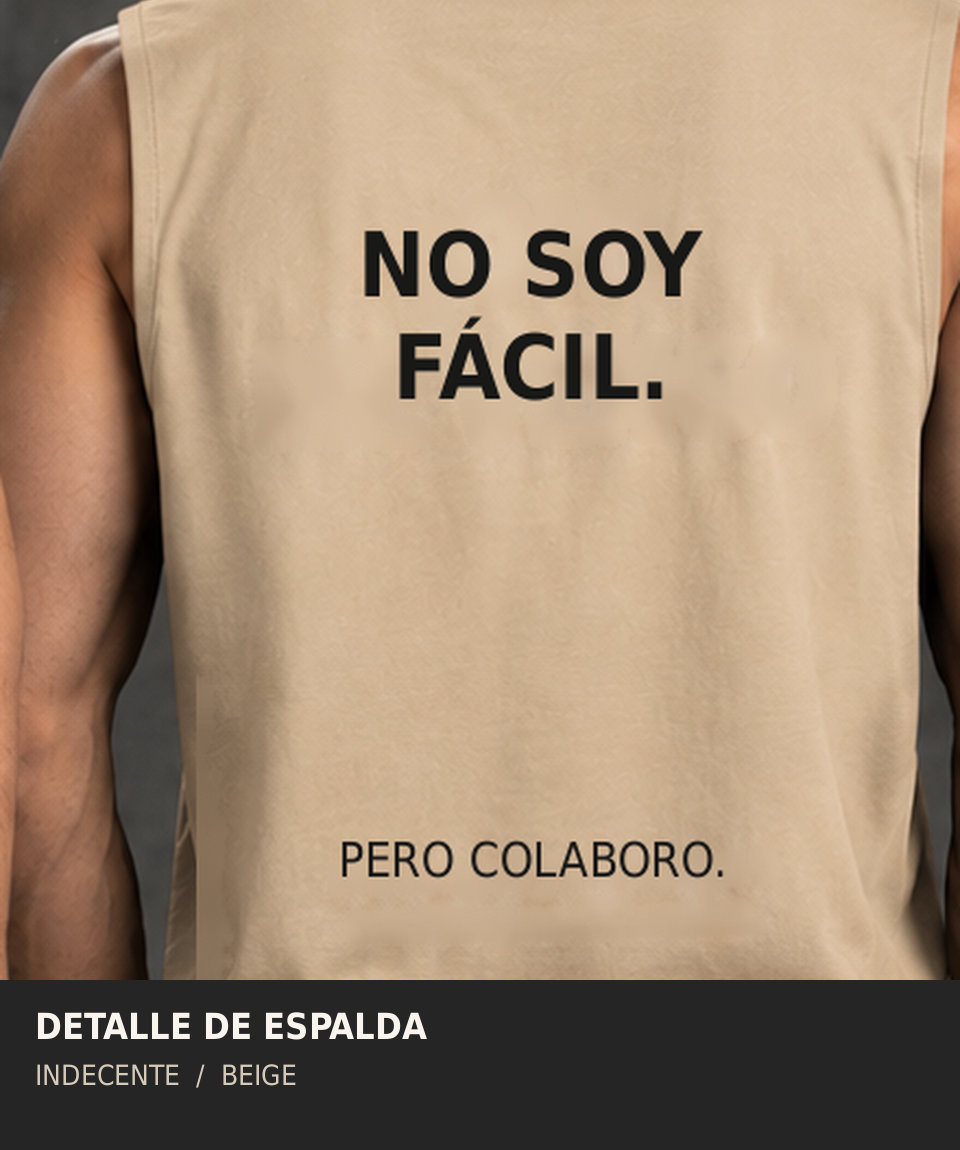 Polo manga cero hombre | No soy fácil | INDECENTE — foto 10