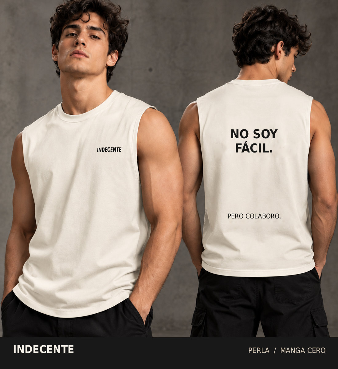 Polo manga cero hombre | No soy fácil | INDECENTE — foto 11