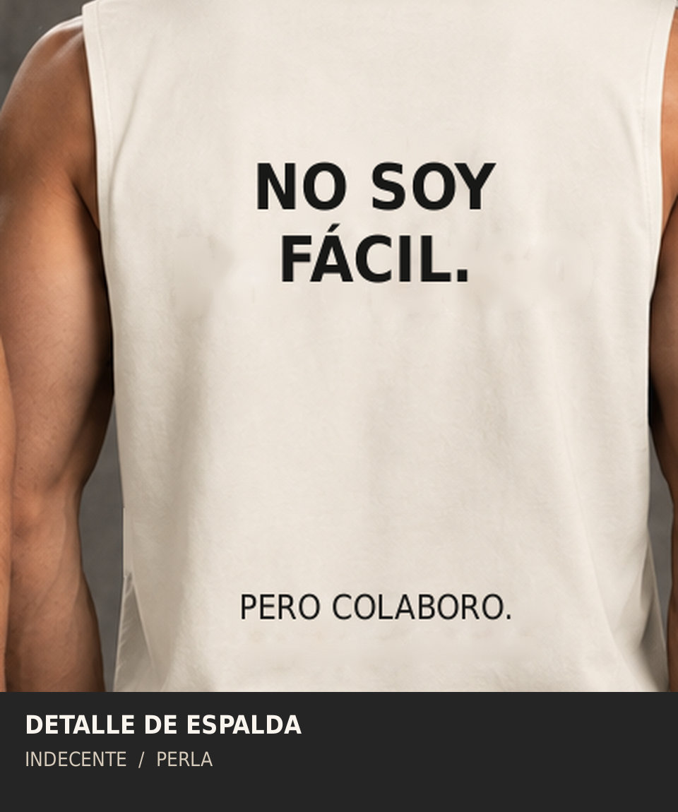 Polo manga cero hombre | No soy fácil | INDECENTE — foto 15