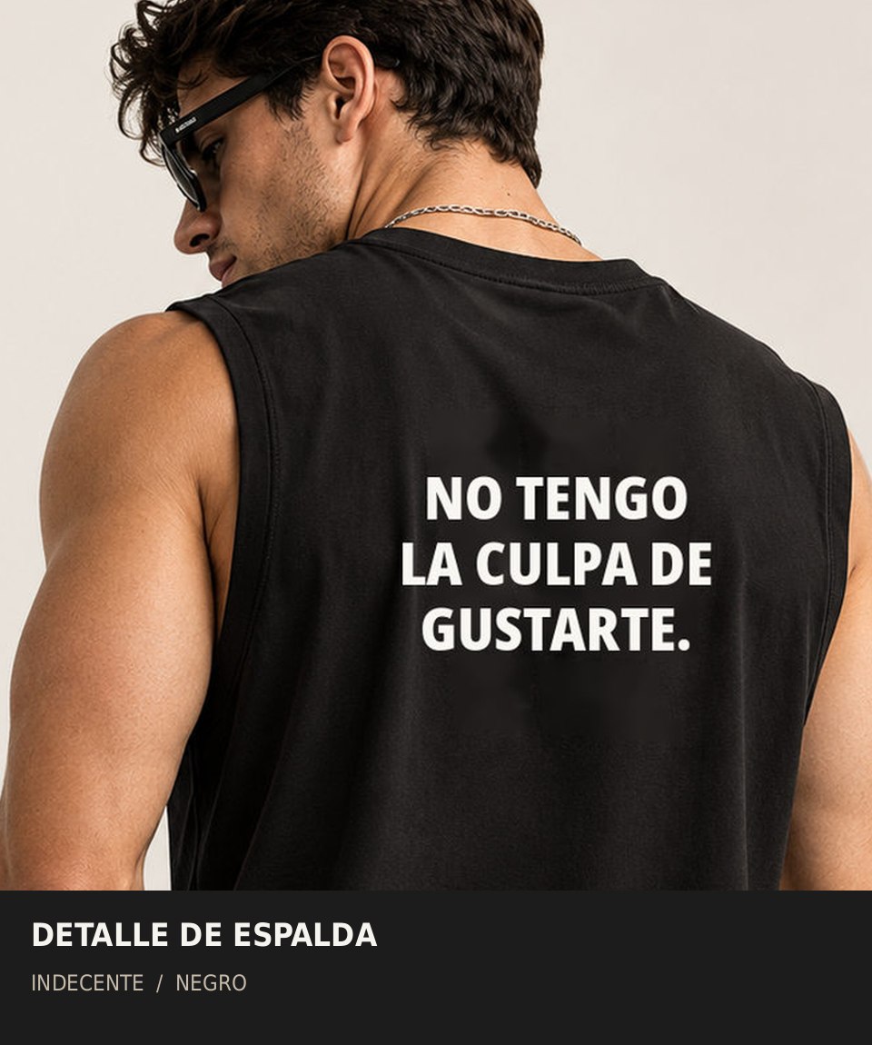 Polo manga cero hombre | No tengo la culpa | INDECENTE — foto 5