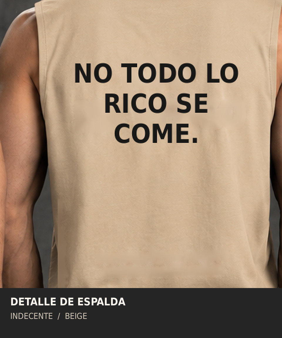 Polo manga cero hombre | No todo lo rico | INDECENTE — foto 10