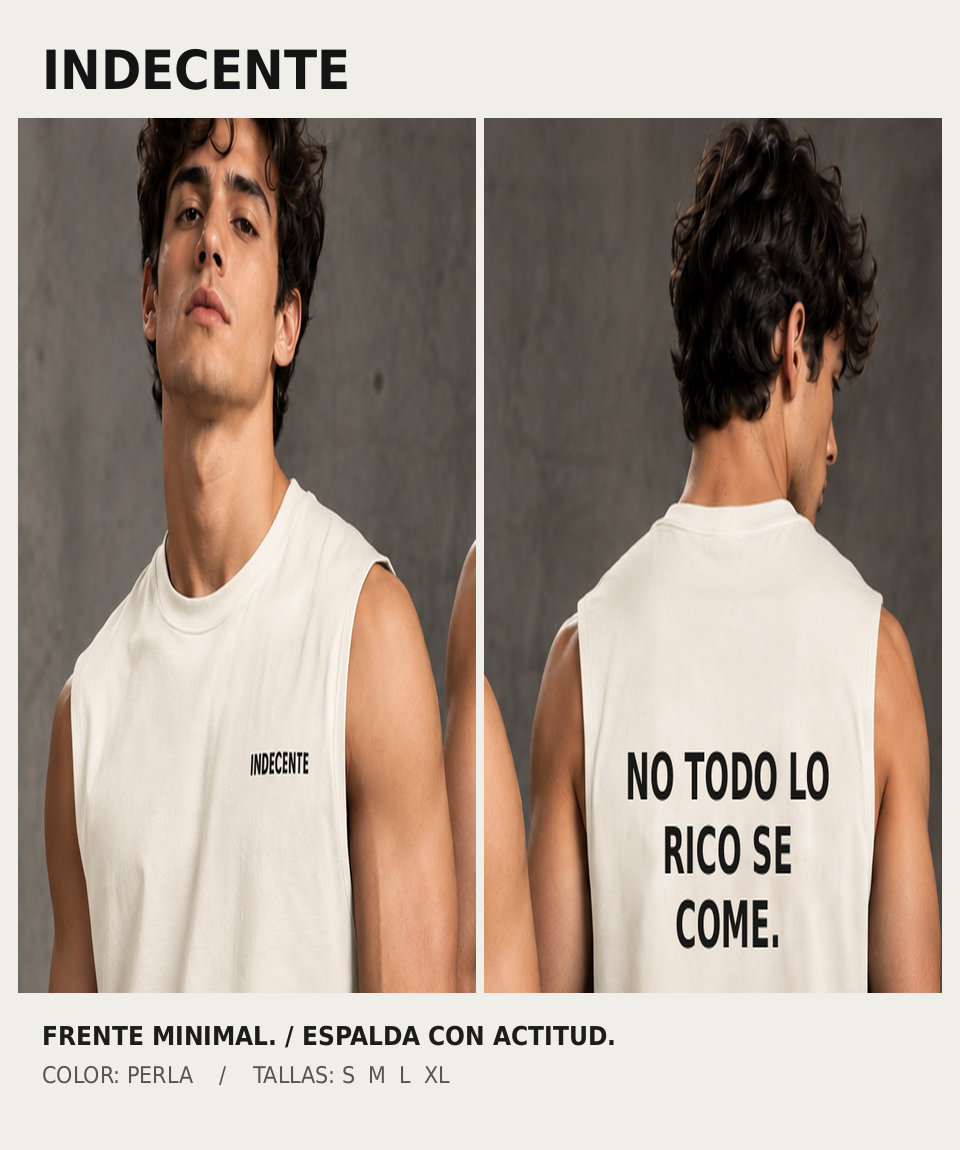 Polo manga cero hombre | No todo lo rico | INDECENTE — foto 14