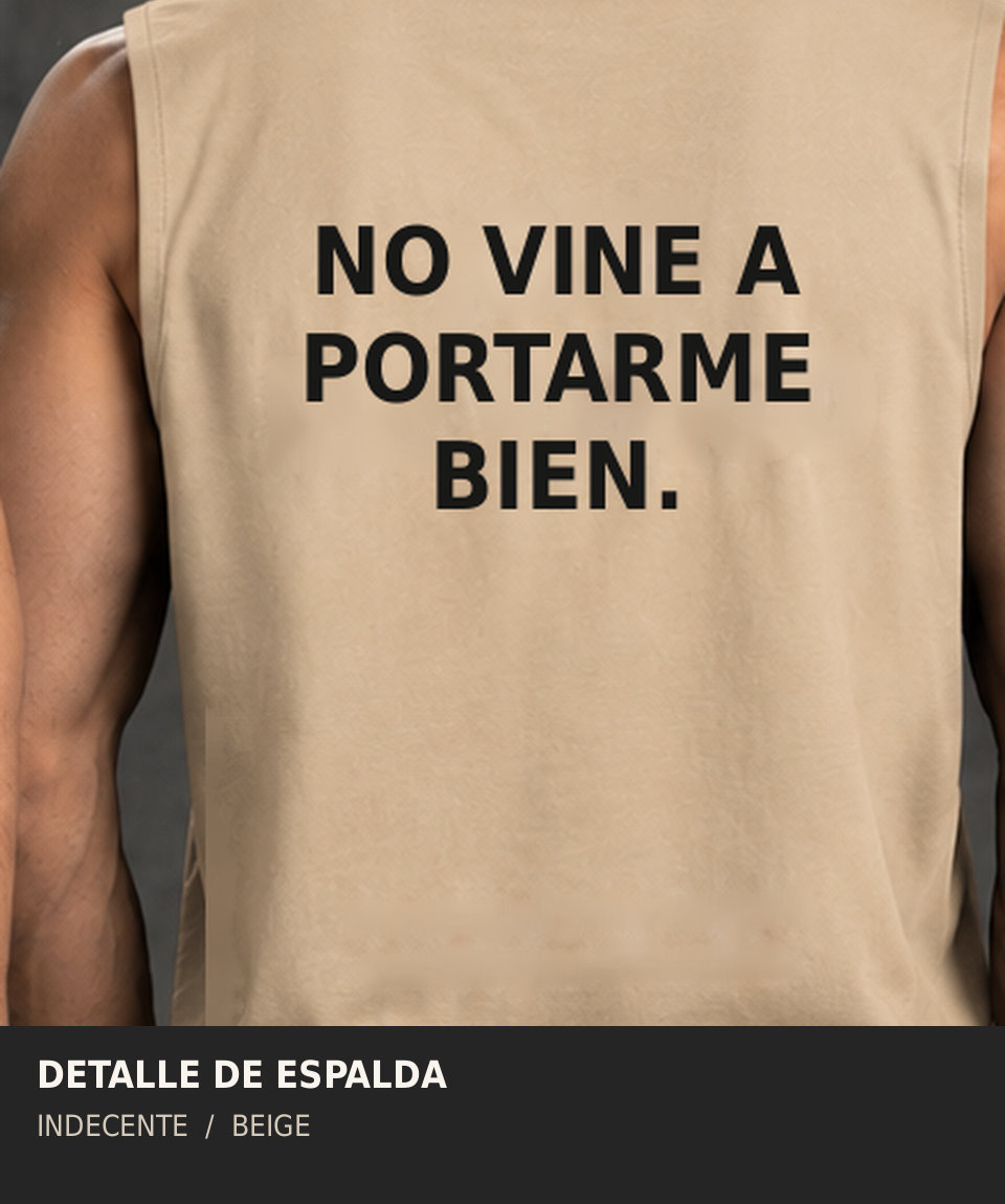 Polo manga cero hombre | No vine a portarme bien | INDECENTE — foto 10