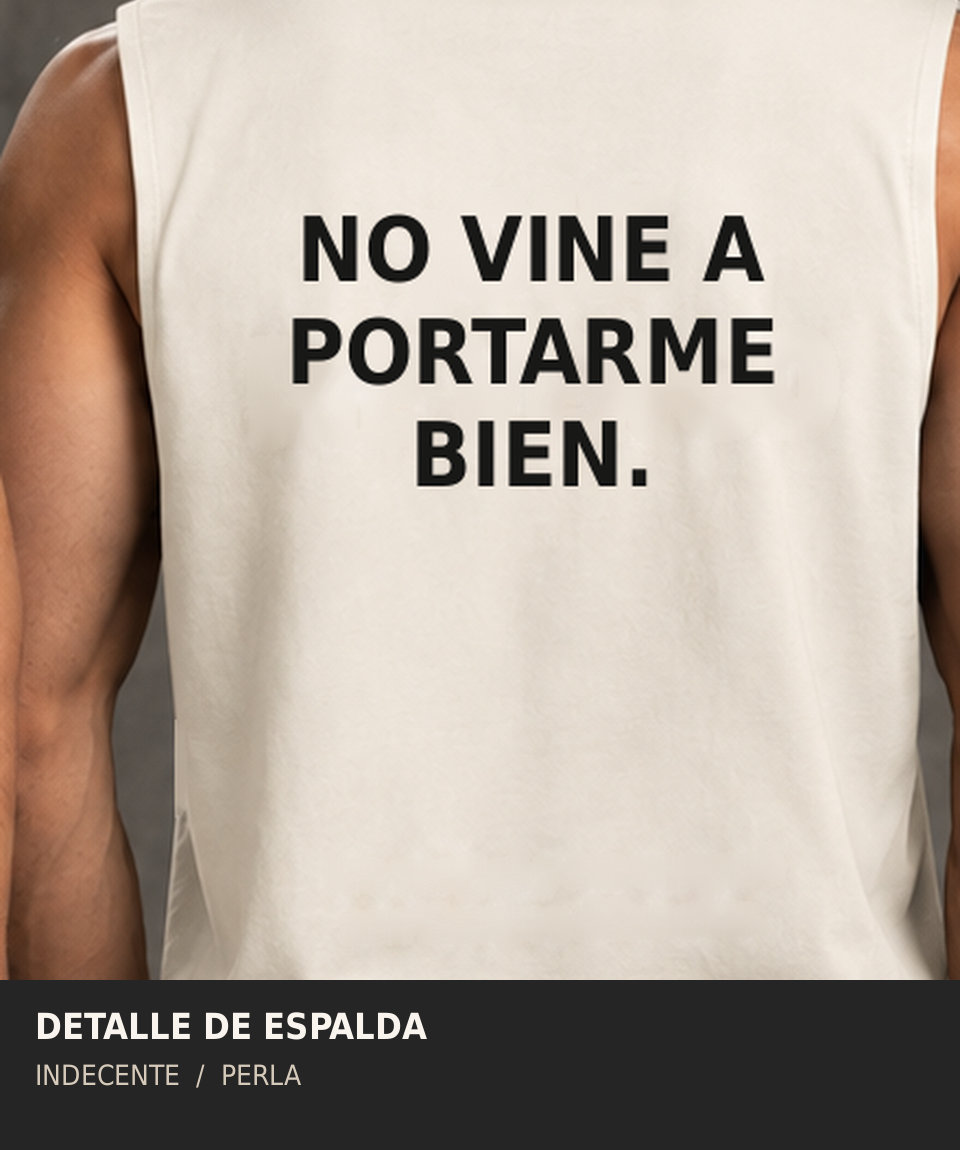 Polo manga cero hombre | No vine a portarme bien | INDECENTE — foto 15