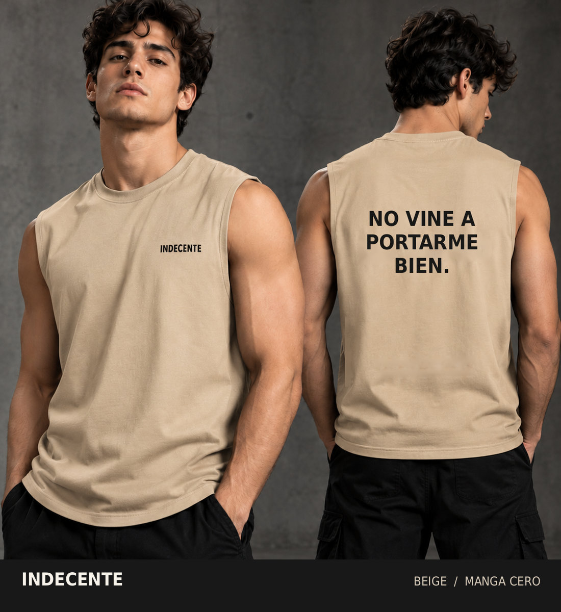 Polo manga cero hombre | No vine a portarme bien | INDECENTE — foto 6