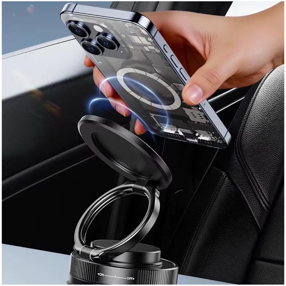 Holder Pro 360° / Soporte Completo Magnético giratorio de 360° para teléfono móvil con succión al vacío, manos libres y extensible para auto, gimnasio, espejo y ducha. — foto 4